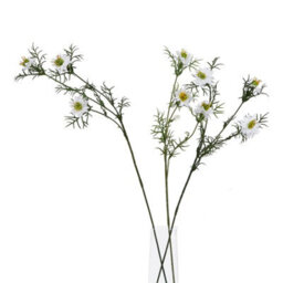 Wyld Haus Set Of 3 White Nigella Artificial Flower Stems 680mm - thumbnail 3