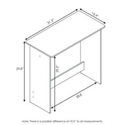 Walplus Furinno Simplistic Study Table, Light Blue/white - thumbnail 6