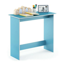 Walplus Furinno Simplistic Study Table, Light Blue/white - thumbnail 1