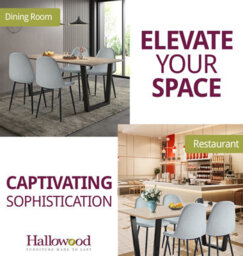 Hallowood Furniture Dudley 1.8M Dining Table Set With 4 Silver Grey Fabric Chairs - thumbnail 6