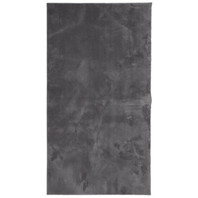 Berkfield Modern Rug Huarte Short Pile Soft And Washable Anthracite 60X110 Cm