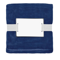 Midocean Logan Rpet Fleece Blanket Blue (One Size) - thumbnail 2