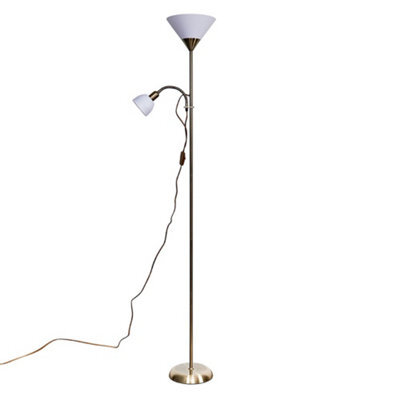 Valuelights Mozz Antique Brass Mother And Child Floor Lamp - image 1