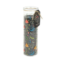 Something Different Midnight Bloom French Tulip Print Tube Candle Black (One Size) - thumbnail 1