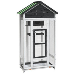 Walplus Bird House Grey 91.5X53X170 Cm Solid Wood Pine - thumbnail 2