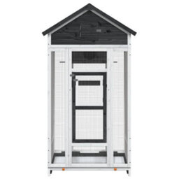 Walplus Bird House Grey 91.5X53X170 Cm Solid Wood Pine - thumbnail 3