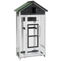 Walplus Bird House Grey 91.5X53X170 Cm Solid Wood Pine - thumbnail 4
