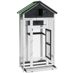 Walplus Bird House Grey 91.5X53X170 Cm Solid Wood Pine - thumbnail 5