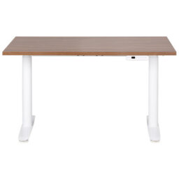 Beliani Electric Adjustable Standing Desk Destinas Brown/ White 120 Cm 72 Cm - thumbnail 5