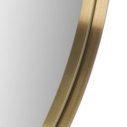 Pacific Lifestyle Oval Wall Mirror Gold Metal Slim Frame 60X90Cm Contemporary - thumbnail 6
