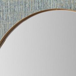 Pacific Lifestyle Oval Wall Mirror Gold Metal Slim Frame 60X90Cm Contemporary - thumbnail 3