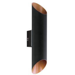 Eglo Agolada Black And Copper Metal Ip44 Integrated Led Outdoor Wall Light, (D) 7.5Cm - thumbnail 3