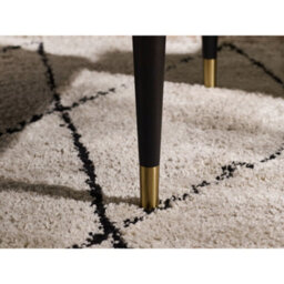 Julian Bowen Louis Fluted Stone Top Coffee Table With 2 Drawers - Black - thumbnail 5