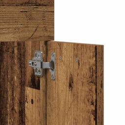 Berkfield Modern 4 Piece Bathroom Furniture Set Old Wood Engineered Wood - thumbnail 9
