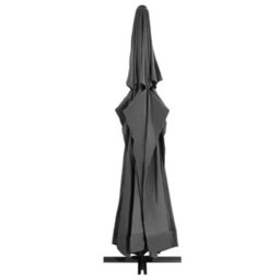Berkfield Outdoor Parasol With Aluminium Pole 600 Cm Anthracite - thumbnail 3