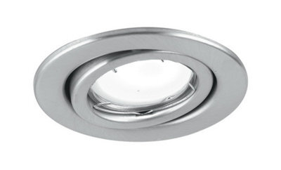 Luminosa Lighting Luminosa Matrix Led Recessed Adjustable Downlight Nickel 400Lm 3000K 10X8.5Cm