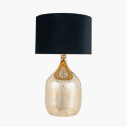 Pacific Lifestyle Champagne Gold Glass Dual Light Table Lamp - thumbnail 2