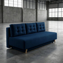 Bella Sofa Bed For Living Room With Polyurethane Foam Bonell Springs Wooden Frame Storage And Cushions Blue - thumbnail 1
