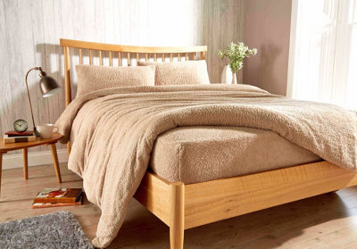 Original Teddy Fitted Sheet In Taupe - Single