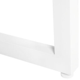 Beliani Garden Dining Table Bacoli 210 Cm 90 Cm Glass Off-White - thumbnail 9