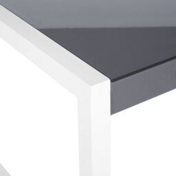 Beliani Garden Dining Table Bacoli 210 Cm 90 Cm Glass Off-White - thumbnail 8