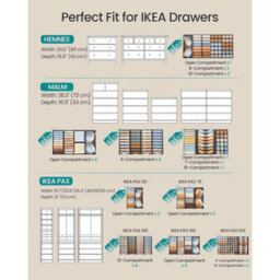 Set Of 4 Foldable Drawer Storage Organisers, Clothes Organiser Boxes Without Dividers For Wardrobes, Dove Grey - thumbnail 5