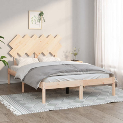 Berkfield Bed Frame 135X190 Cm 4Ft6 Double Solid Wood - image 1