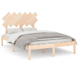 Berkfield Bed Frame 135X190 Cm 4Ft6 Double Solid Wood - thumbnail 2