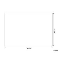 Beliani Blanket Asdad Fabric 180 X 220 Cm Brown - thumbnail 3