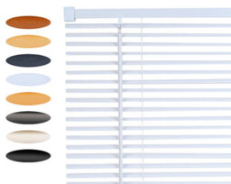 Lister Cartwright 25mm Pvc Venetian Blinds Windows Easy Fit Child Safety Included (White Textured, 180 Cm Width X 160 Cm Drop)