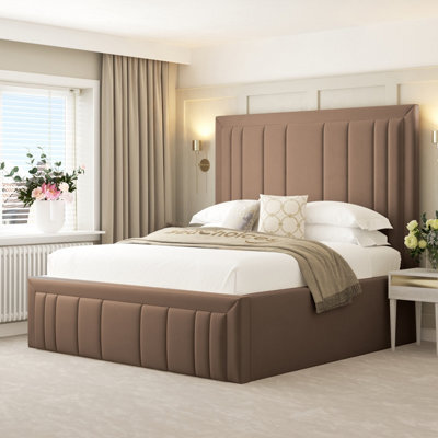 "Bed Choices Emperor Bed Frame 54"" Headboard - Super King (Taupe)"