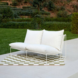 Home Detail Marina Steel 2 Seater Garden Chair, White - thumbnail 3