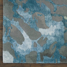 Grey Slate Wool Handmade Luxurious Abstract Optical/ (3D) Modern Rug For Living Room And Bedroom-168Cm X 226Cm - thumbnail 8