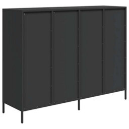 Berkfield Sideboard Black 135X39X103.5 Cm Cold-Rolled Steel - thumbnail 7