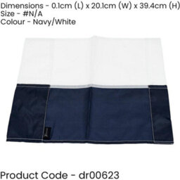 Precision Single All Weather Football Corner Flag - Navy & White - Outdoor Polyester - thumbnail 2