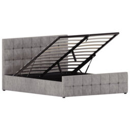 Lassic Vida Designs Valentina Crushed Velvet Silver Ukfr 5Ft King Size Ottoman Bed Frame, 200 X 150Cm - thumbnail 8