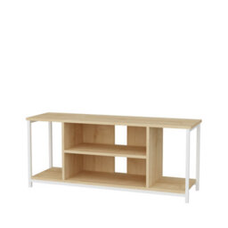 Decorotika Rinaldo Tv Stand Tv Unit For Tv's Up To 63 Inch White And Oak - thumbnail 4