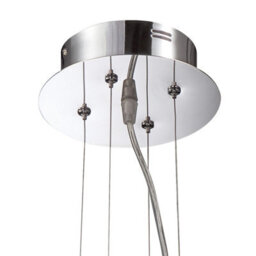 Luminosa Lighting Luminosa Notte Pendant 28W Led Round 3000K, 1800Lm, Polished Chrome/frosted Acrylic - thumbnail 4