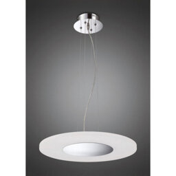 Luminosa Lighting Luminosa Notte Pendant 28W Led Round 3000K, 1800Lm, Polished Chrome/frosted Acrylic - thumbnail 2