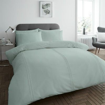 Gc Gaveno Cavailia Relaxing Refuge Duvet Cover Bedding Set Duck Egg Single 2Pc With Embriodery Quilt Cover - image 1