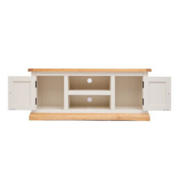 Cabinet Bits Trevi Off White 2 Door Tv Cabinet Wood Knob - thumbnail 4