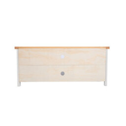 Cabinet Bits Trevi Off White 2 Door Tv Cabinet Wood Knob - thumbnail 8