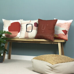Furn. Pacha Smile Geometric 100% Recycled Feather Filled Cushion - thumbnail 5