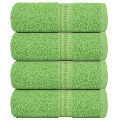 Berkfield Wash Towels 4 Pcs Frogn Apple Green 30X30 Cm 100% Cotton - image 1