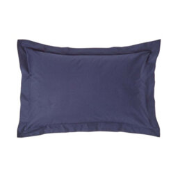 Homescapes Navy Blue Egyptian Cotton Oxford Pillowcase 200 Tc, Standard Size - thumbnail 1