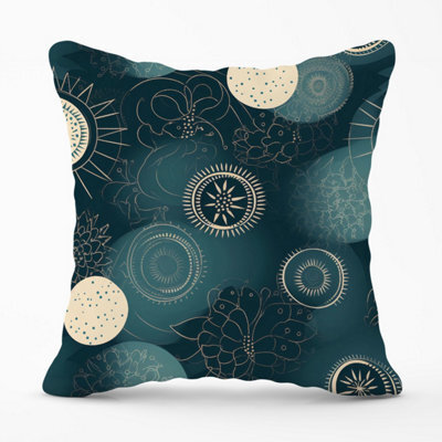 Warren Reed Designer Blue Moon And Sun Outdoor Cushion 45Cm X 45Cm - image 1