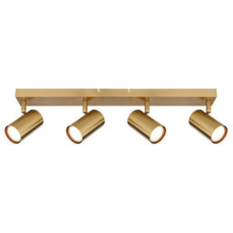 Luminosa Lighting Luminosa Robby Ceiling Spotlight Bar Gold Colours Brushed 4X Gu10 - thumbnail 3