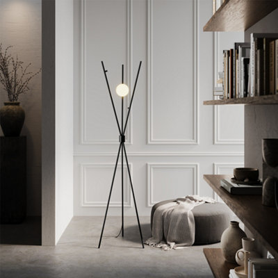 Darphe Creative Tripod Floor Lamp, Living Room Decoration Moon Shaped Bedroom Floor Lamp, Foot Switch - image 1