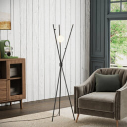 Darphe Creative Tripod Floor Lamp, Living Room Decoration Moon Shaped Bedroom Floor Lamp, Foot Switch - thumbnail 7
