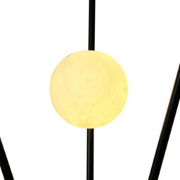 Darphe Creative Tripod Floor Lamp, Living Room Decoration Moon Shaped Bedroom Floor Lamp, Foot Switch - thumbnail 6